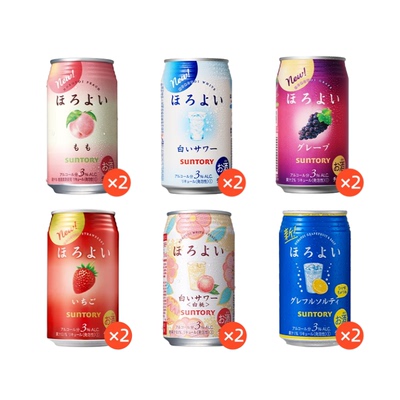 三得利和乐怡气泡果酒网红微醺男女低度预调鸡尾酒350ml12罐聚会