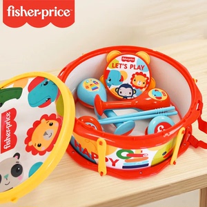 费雪宝宝铃鼓沙锤响板打击乐器