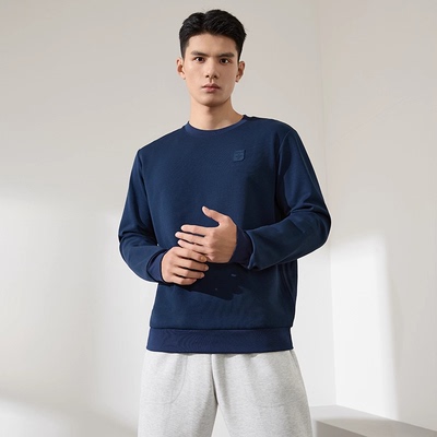 361运动卫衣男2025秋冬新款抓毛套头衫男士休闲卫衣情侣圆领上衣