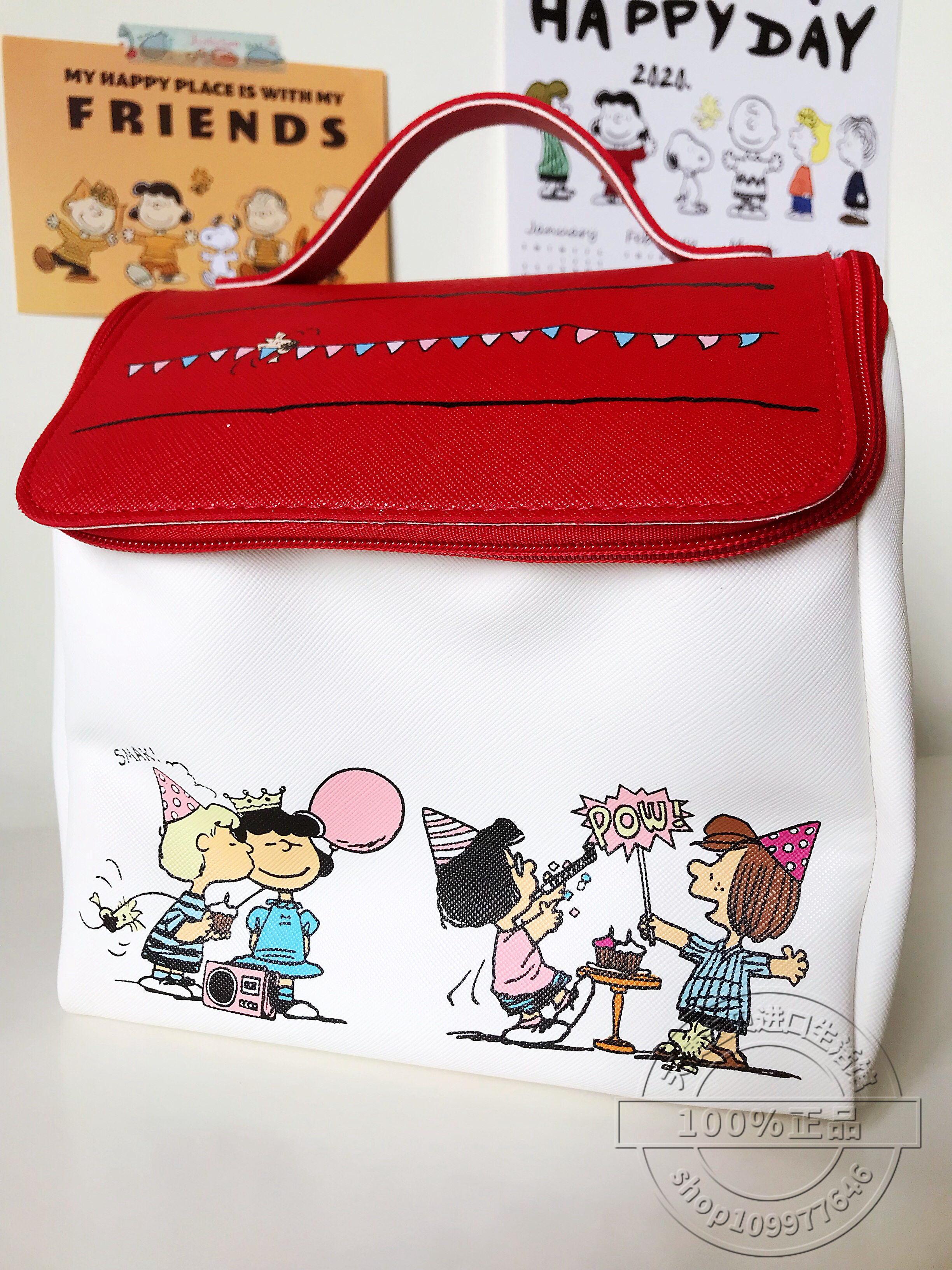 Japan magazine appendix bag snoopy cabin lunch box bag bento insulated bag Japanese style storage bag school trip