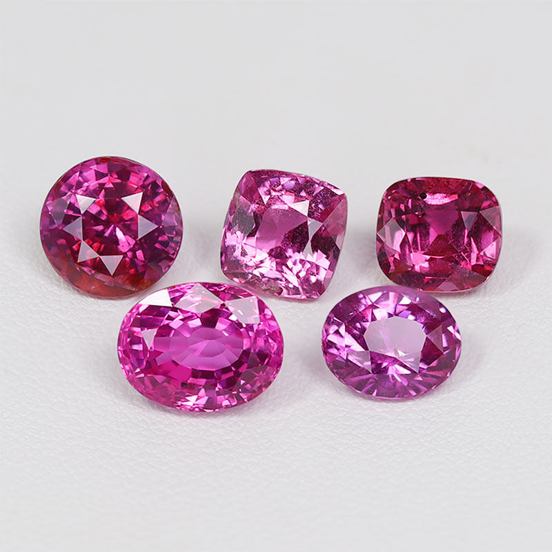 Natural Color Gem No Burning Powder Blue Treasure Sri Lankan Papala Paraccia Naked Stone Custom Studded Ring Pendant LBS23