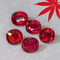 600 one carat natural Brazilian Rupiah Tourmaline Pigeon blood Red Rose red bare stone fire brilliant BX03 Lu