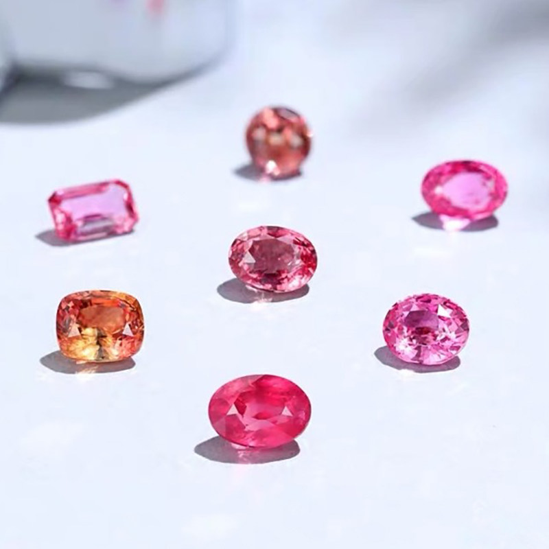 Natural Pink Sapphire 2800-1 Clapparala Cherry Blossom Pink Nude Stone Inlay LBS17