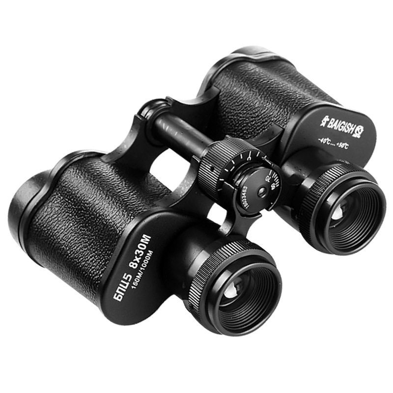 8X30 full metal baigish binocular 62 type telescope high double HD professional grade small portable eightfold mirror