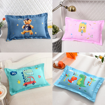 Pure cotton childrens pillow four seasons universal summer sweat absorption 3-6-7 years old baby nap kindergarten special small