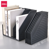 Dalix Folding Document Frame Stand Foldable File Box Storage Student Bookshelf Desktop File Box Office Supplies