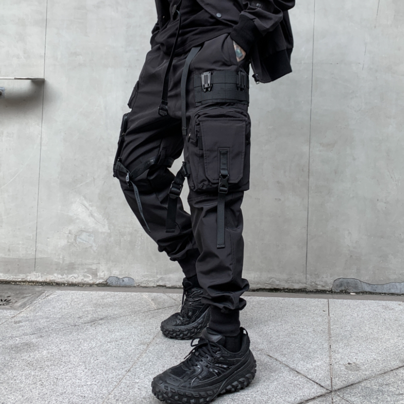 Functional Cargo Pants with Multiple Pockets, Trendy American-Style Jogger Pants for Men, Suitable for Spring and Summer