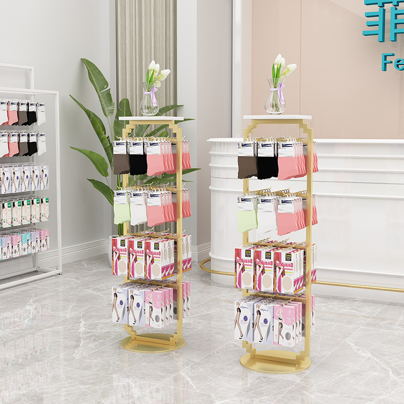 Sock Display Rack, Store Floor-Standing Island Rack, Underwear and Stockings Box Display Rack, Multifunctional Jewelry Shelf Sock Display Rack, Store Floor-Standing Island Rack, Underwear and Stockings Box Display Rack, Multifunctional Jewelry Shelf