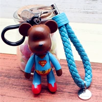 Супермен-насильственная медвежьи светильники синяя кожаная веревка