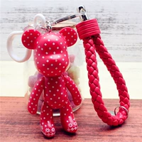 Белая точка красная медведь насильственная веревка из красной кожи медведя