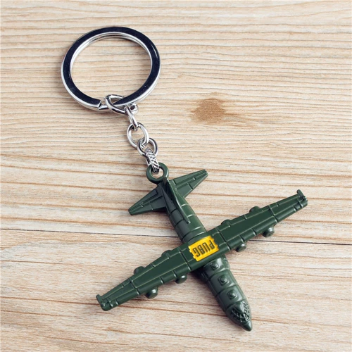 Металлический самолет, маленький игровой реквизит, брелок