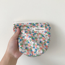 Hand for original fields Garden Wind Orange Orange Shatter Cloth Bag Portable Small Objects Inclusions Bag Makeup Bag Travel