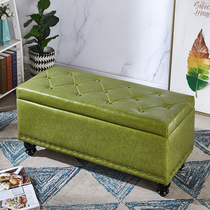 Change of shoes Stool Light Lavish Home Doorway Clothing Shop Sofa stool rectangular contained storage Sitdown Room Bed Tailstool