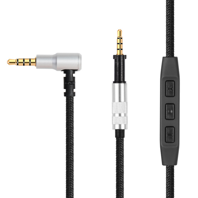 AKG K450 K451 K452 K480 K480 with wheat volume adjustment wire control silver plated headphone upgrade line