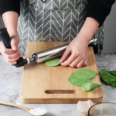 Roll water dumpling skin artifact Roller roller home creative rolling noodle stick stick 304 stainless steel rolling stick artifact