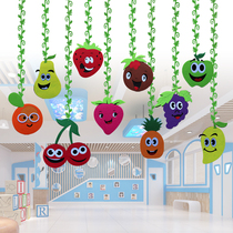 Baby Room Decoration Aerial Hanging Accessories Children Room Ceiling Hangings Non-woven Fabrics Material Vegetables Fruits Cartoon Pendants