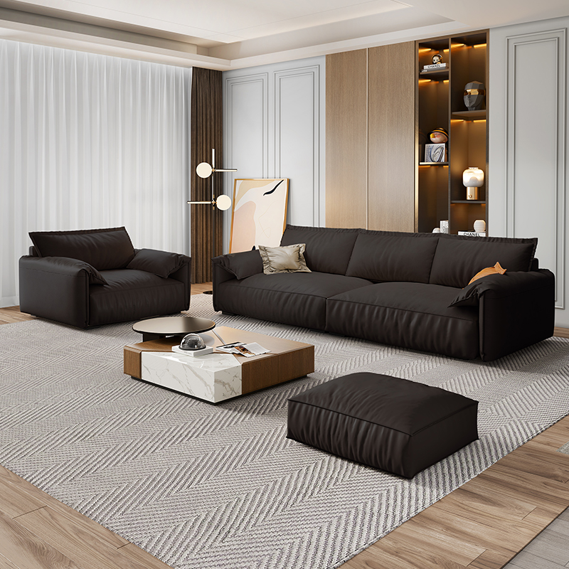 Office sofa simple modern reception room business meeting area office Nordic light luxury leisure three-person combination