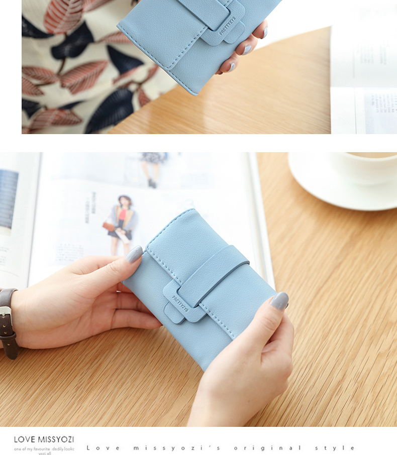 Gói thẻ nhỏ Puritty nữ Hàn Quốc dễ thương cá tính nhỏ gọn thẻ đa thẻ thẻ tín dụng ví nữ mini