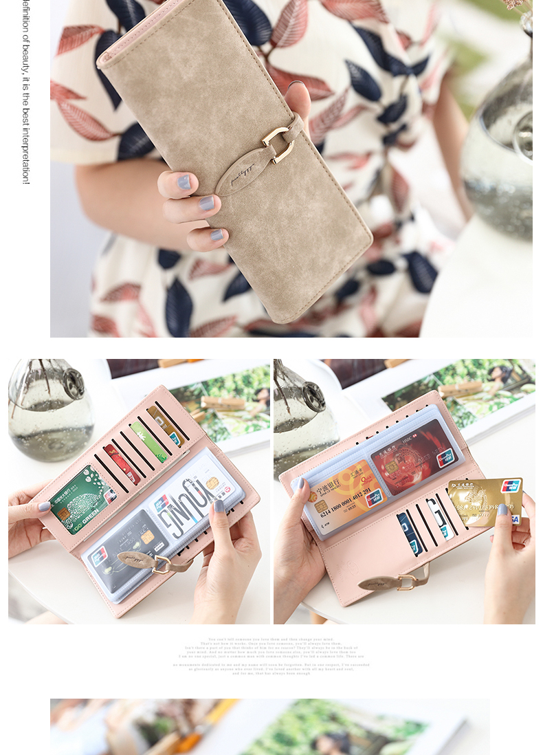 Preti nhỏ tươi lá thẻ gói ví của phụ nữ một gói đa thẻ đa chức năng lớn thẻ công suất chủ ví cầm tay nam
