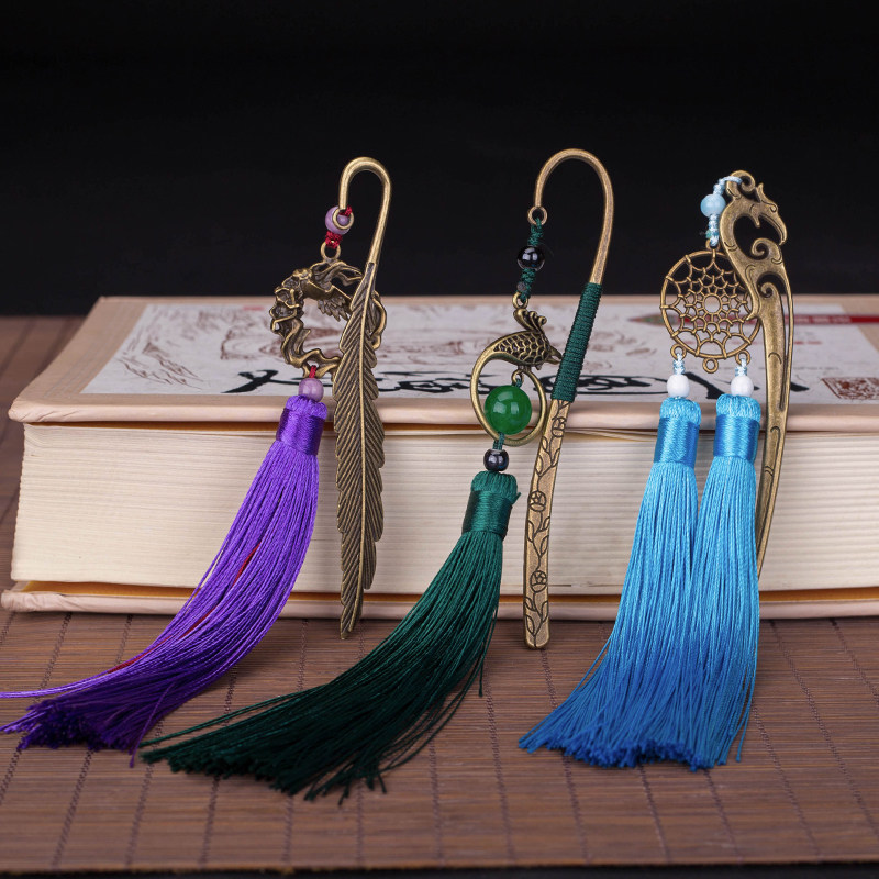 Retro Bookmark Flow Su Creative Classical Chinese Wind Chinese Characteristics for the Old Foreign Souvenir Small Gift