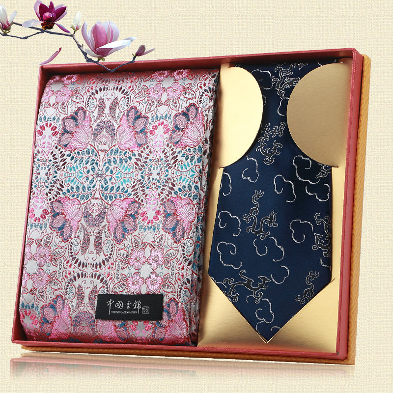 Nanjing Yunjin Scarf and Tie Chinese Style Overseas Gifts Folk Crafts Gift Decorations Special Gifts for Foreigners