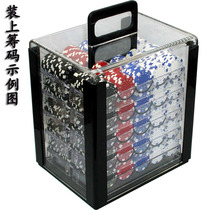 Transparent chip box chip box with chip holder can 40 40 43 45mm 45mm 600 600 pieces or 1000 pieces