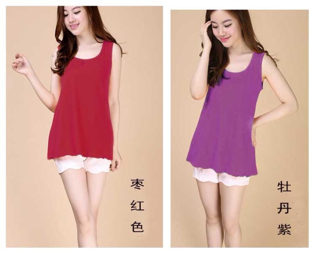 Mùa hè mới của phụ nữ cotton rộng kích cỡ vest rộng cộng với áo sơ mi buộc dây MM béo bên ngoài mặc một chiếc áo không tay mỏng quần áo nữ