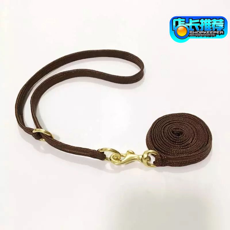 Dog Flat Rope 002 New Yellow Race Control P Chain Training Dog Dog Chain Kim Mau Samo Border Shepherd Dog and Large Dog Item Circle