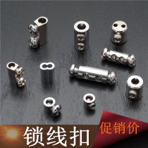 Wire rope locker lock card adjustable lock buckle telescopic tight line buckle locker advertising sling hanging code accessories