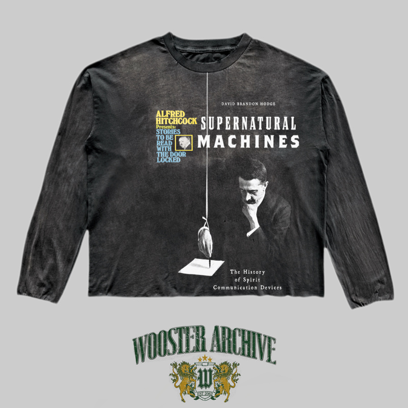 Woosterarchive27Ss Washed and Distressed Double-Sided Printed Patch Long-Sleeve Shirt Inventor Woosterarchive27Ss Washed and Distressed Double-Sided Printed Patch Long-Sleeve Shirt Inventor
