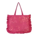 Сумка-ручная кладь с рюшами zak-A3 ярко-розовая ВПК