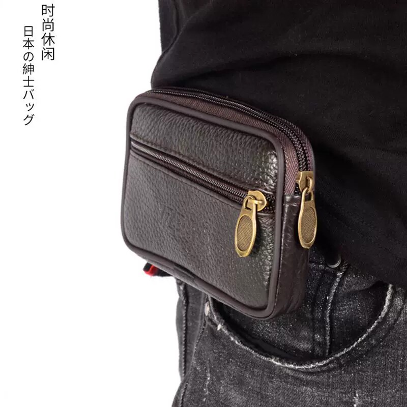 Batch of mobile phone fanny pack old-age machine hanging waist men's protection fanny pack mobile phone protection holster wallet wear belt manufacturers