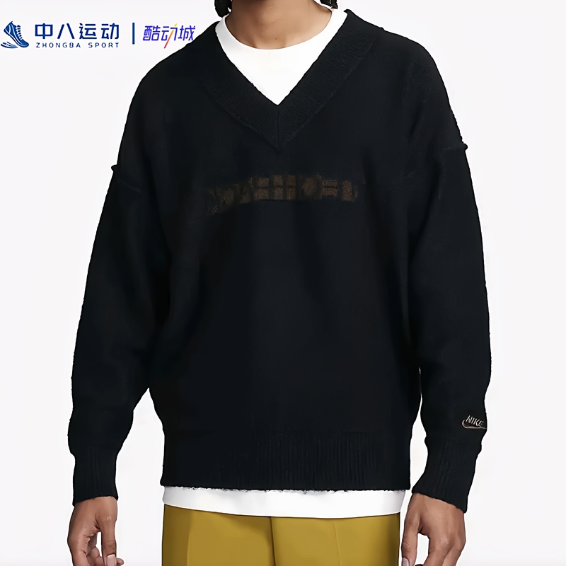 【L Size】Nike Men's Autumn and Winter Tagless Versatile Trendy Casual Sweater Sports Hoodie Jacket