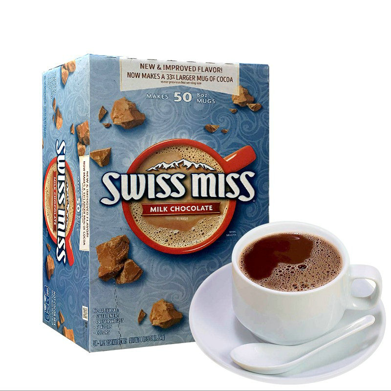 Swiss Miss Swiss Miss Hot Chocolate Powder Milk Chocolate Cocoa Powder 1 9kg 50 Packs