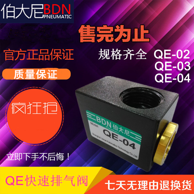 Bergany BDN quick vent valve quick vent QE-02 QE-02 QE-03 QE-04 QE-04 vent valve bleed valve