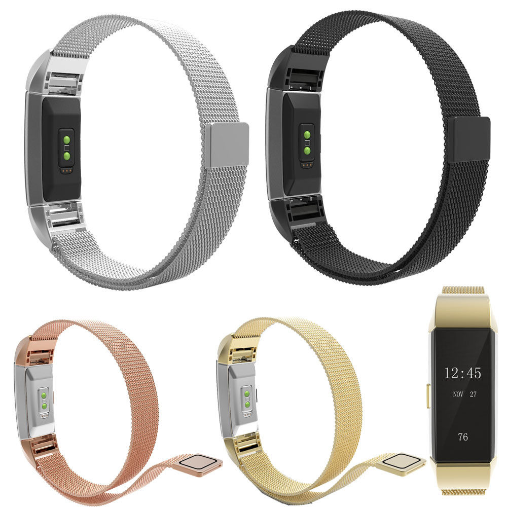 Stainless Steel Band Strap Bracelet For Fitbit Charge 2