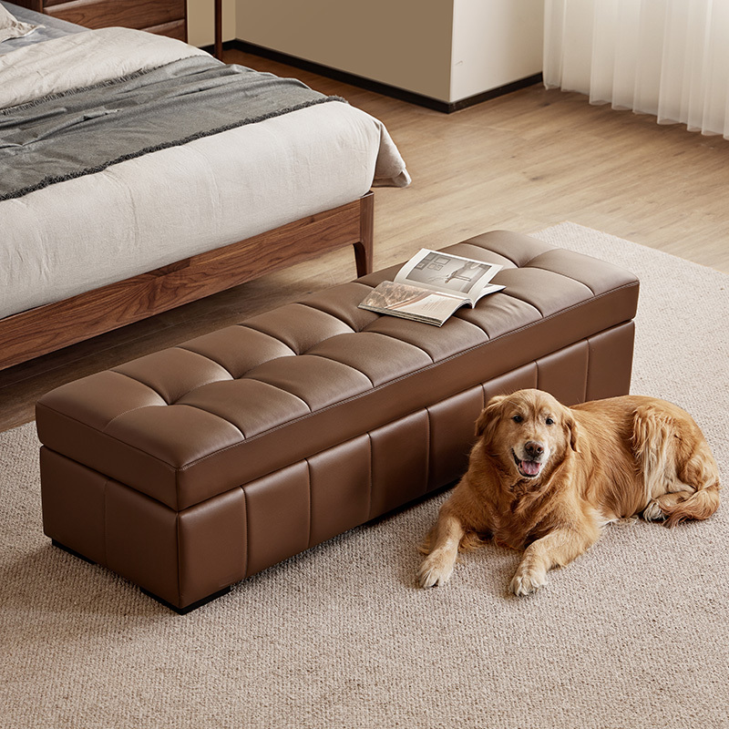 Light Luxury Shoe-Changing Bench, Clothing Store Dressing Room Storage Sofa, Bedroom End-Of-Bed Long Storage Leather Bench, Can Be Used for Sitting Light Luxury Shoe-Changing Bench, Clothing Store Dressing Room Storage Sofa, Bedroom End-Of-Bed Long Storage Leather Bench, Can Be Used for Sitting