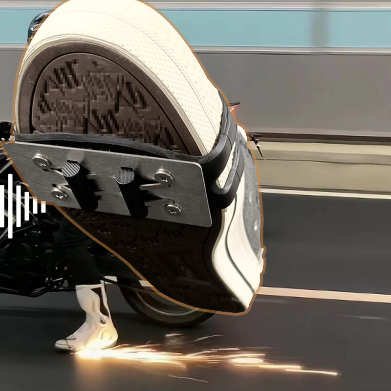 Skateboard Ignites Fireworks, Tiktok-Style Spark Shoe Covers, Bicycle Foot Brake Spark Flint, Motorcycle