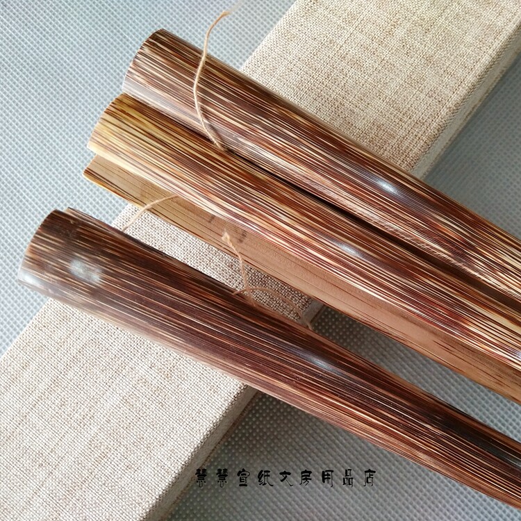 Palm - bamboo half core antique head fan 7 inch 8 inch 9 inch painting Creation Creation Fan for Wen Play paper fan