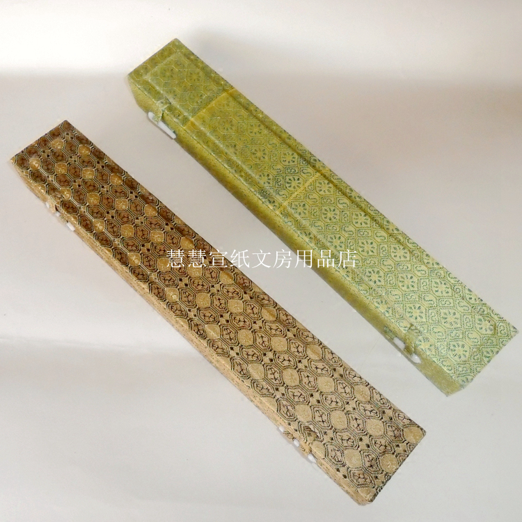 Wenwan fan brocade box 7 inches 8 inches 9 inches 95 inches 10 inches rice paper folding fan brocade surface needle buckle fan box hot sale