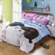 Phòng cưới đơn giản đám cưới bốn mảnh cotton cotton màu đỏ 1,8 m 2.0m đôi tấm chăn