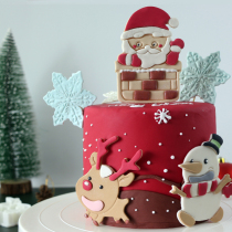 Large Christmas cookie mold cake decoration flip Sugar Cookie Cookie Cookie elk snowflake Santa chocolate