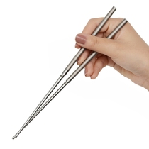 Outdoor portable tableware foldable and removable split splicing chopsticks high-end pure titanium travel and business travel portable tableware