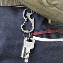 Titanium alloy multi-function keychain Keychain pendant Titanium alloy edc tool with bottle opener men