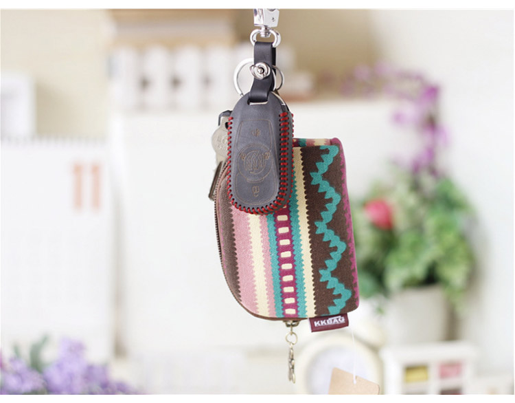 Ví mini ví nữ nhỏ dễ thương vải canvas hoạt hình cô gái in ví ví tiền xu tươi ví nam lv