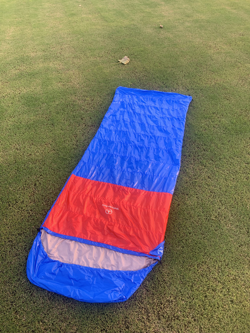 Camping Adults Field Single Sleeping Bag Semi-finished Products Need Own Diy Padding Down 400d Nylon Fabric