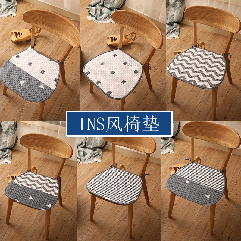 ins wind cushion chair butt stool cushion simple horseshoe cushion home bedroom office dining chair cushion - Taobao