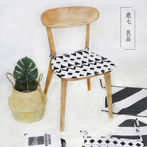Modern Nordic minimalist home cotton fabric thickened cushion non-slip dining chair cushion office cushion