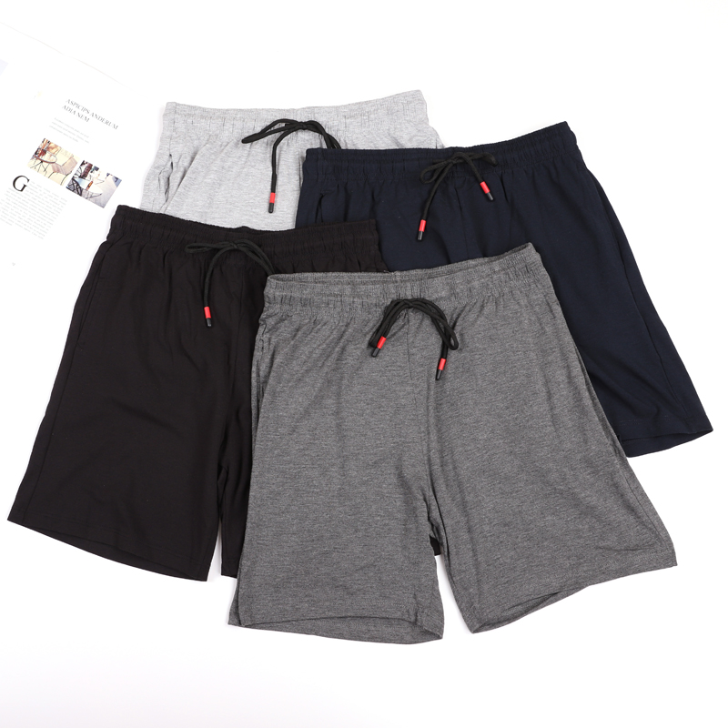 Summer men's large size thin sheet Ice Silk Modale Home Shorts Beach Pants Short Section Flat Corner 50% Casual Sleeping Pants