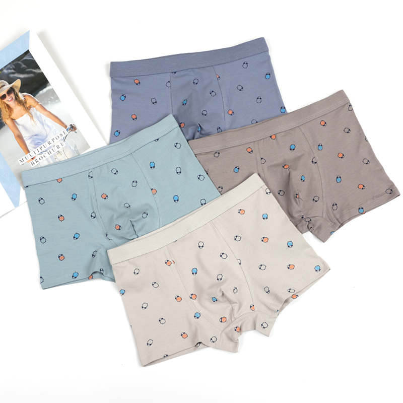 High school students Underpants male students Young boys 14 male children Flat corner pure cotton All cotton 15 years 13 years old